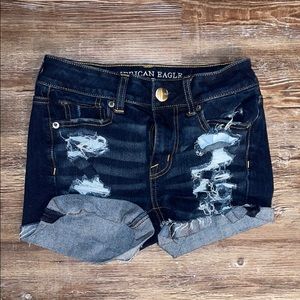 Size 00 American Eagle Ripped Jean Shorts